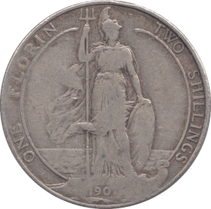 1907 FLORIN ( FINE ) 2 - Florin - Cambridgeshire Coins