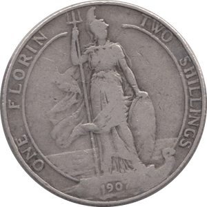 1907 FLORIN ( FINE ) 3 - Florin - Cambridgeshire Coins