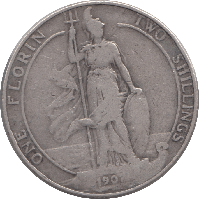 1907 FLORIN ( FINE ) 3 - Florin - Cambridgeshire Coins