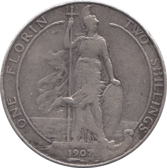 1907 FLORIN ( FINE ) 5 - Florin - Cambridgeshire Coins