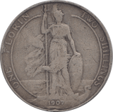 1907 FLORIN ( FINE ) 8 - Florin - Cambridgeshire Coins