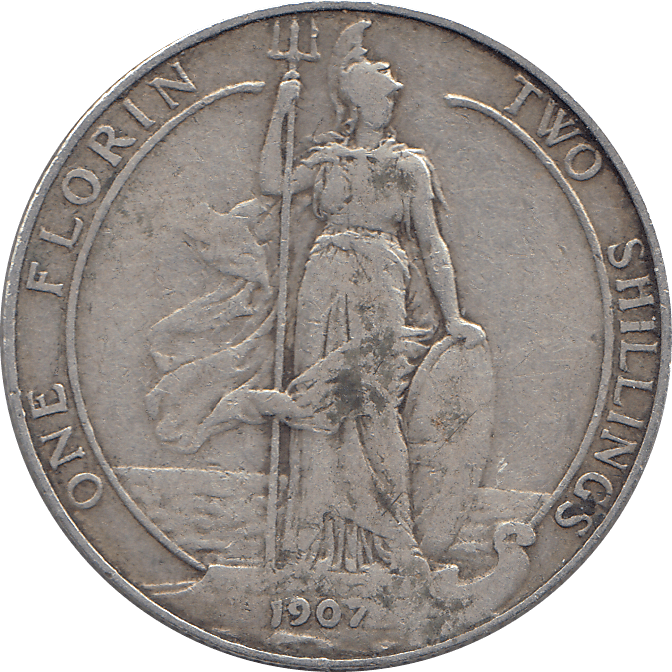 1907 FLORIN ( GF ) 4 - Florin - Cambridgeshire Coins