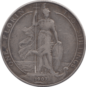 1907 FLORIN ( GF ) 8 - Florin - Cambridgeshire Coins