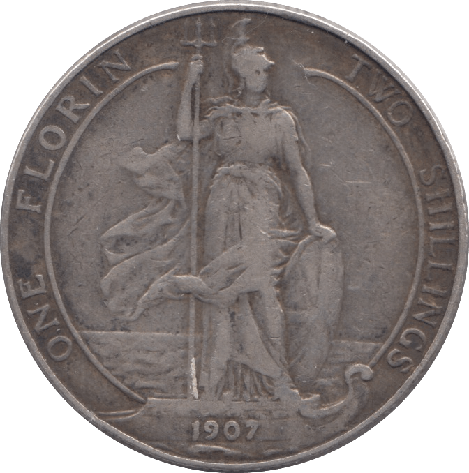 1907 FLORIN ( GF ) 8 - Florin - Cambridgeshire Coins