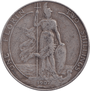 1907 FLORIN ( GF ) - FLORIN - Cambridgeshire Coins