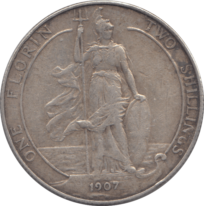 1907 FLORIN ( GF ) - Florin - Cambridgeshire Coins