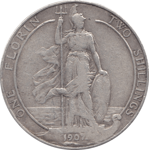 1907 FLORIN ( GF ) - Florin - Cambridgeshire Coins
