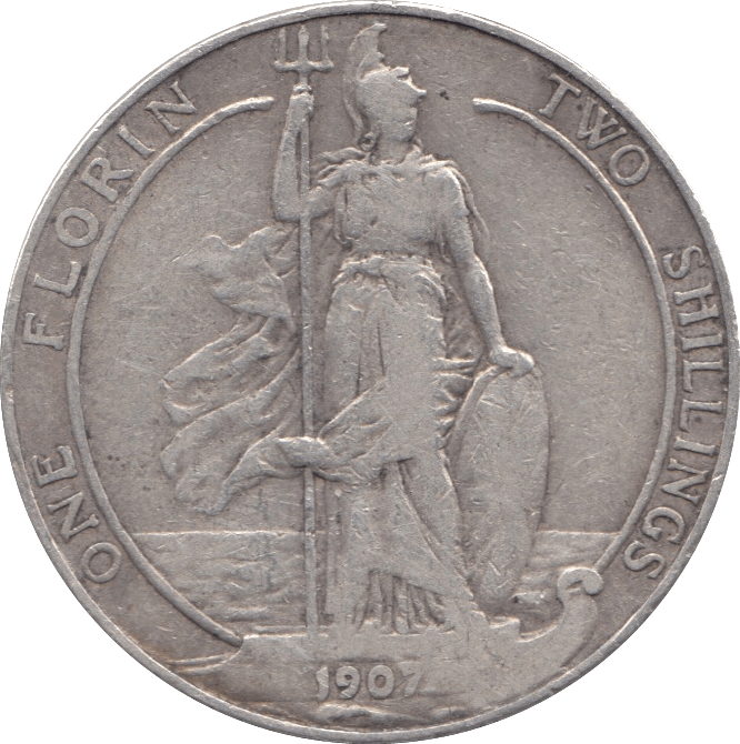 1907 FLORIN ( GF ) - Florin - Cambridgeshire Coins
