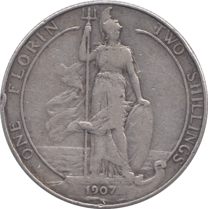 1907 FLORIN ( GF ) - FLORIN - Cambridgeshire Coins