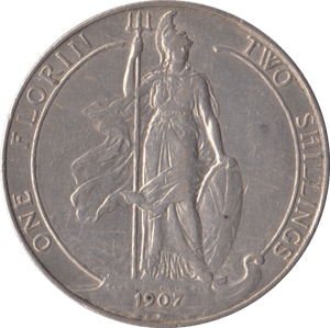 1907 FLORIN ( VF ) - FLORIN - Cambridgeshire Coins