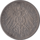 1907 GERMANY SILVER 5 MARK - SILVER WORLD COINS - Cambridgeshire Coins