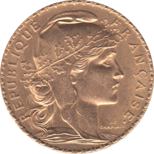 1907 GOLD 20 FRANCS FRANCE - Gold World Coins - Cambridgeshire Coins