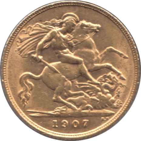 1907 GOLD HALF SOVEREIGN ( AUNC ) - Half Sovereign - Cambridgeshire Coins