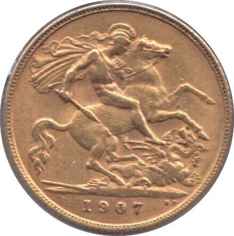 1907 GOLD HALF SOVEREIGN ( EF ) - Half Sovereign - Cambridgeshire Coins