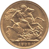 1907 GOLD SOVEREIGN ( AUNC ) - Sovereign - Cambridgeshire Coins