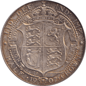 1907 HALFCROWN ( AUNC ) - Halfcrown - Cambridgeshire Coins
