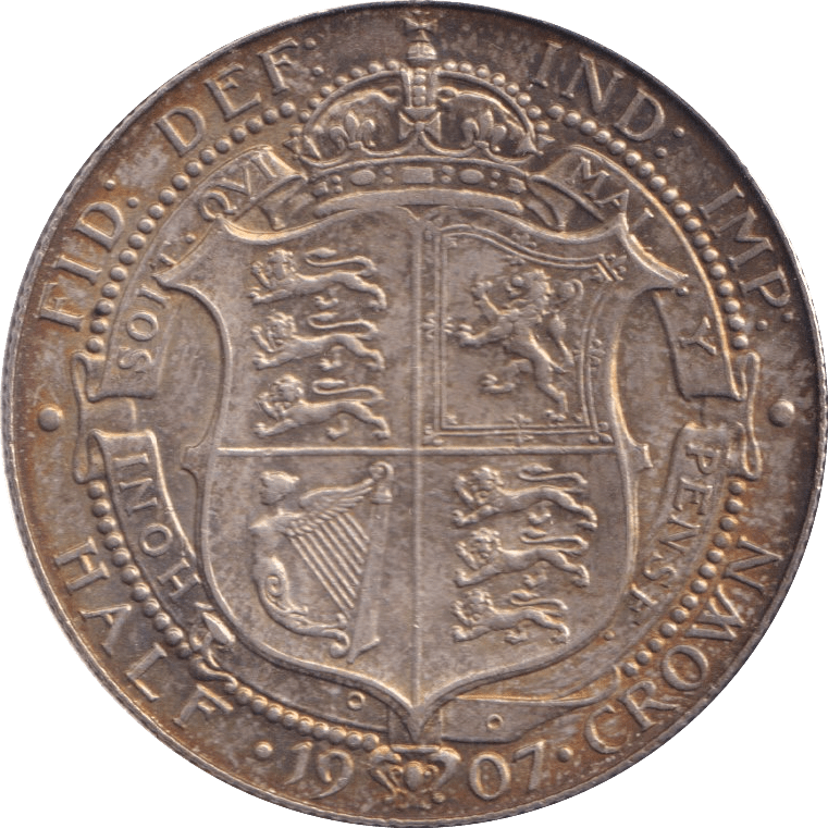 1907 HALFCROWN ( AUNC ) - Halfcrown - Cambridgeshire Coins
