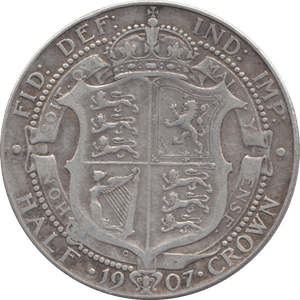1907 HALFCROWN ( FINE ) 4 - Halfcrown - Cambridgeshire Coins