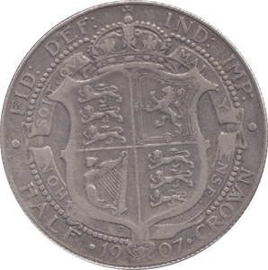 1907 HALFCROWN ( FINE ) 6 - Halfcrown - Cambridgeshire Coins