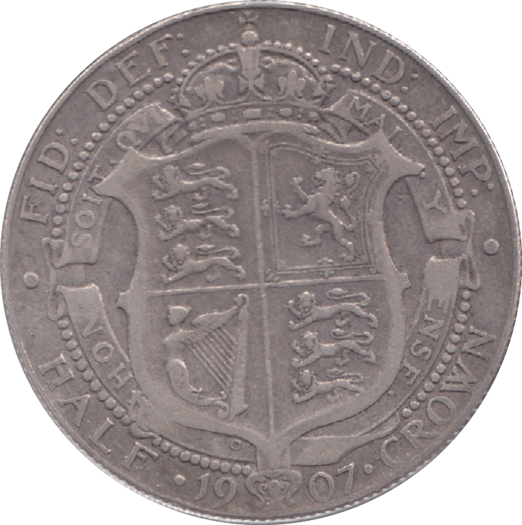 1907 HALFCROWN ( FINE ) 6 - Halfcrown - Cambridgeshire Coins