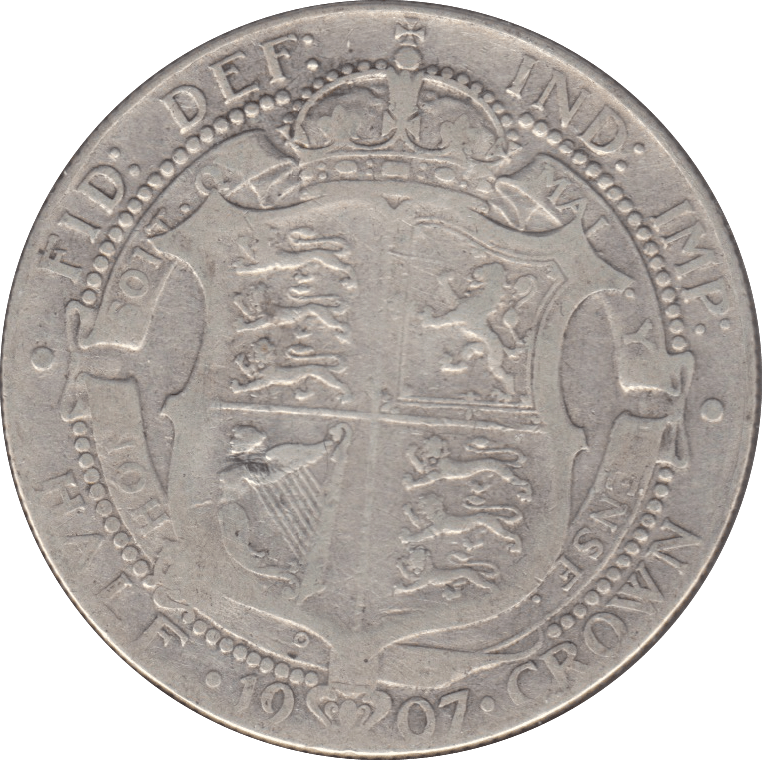 1907 HALFCROWN ( FINE ) 7 - Halfcrown - Cambridgeshire Coins