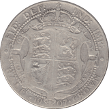 1907 HALFCROWN ( FINE ) 7 - Halfcrown - Cambridgeshire Coins