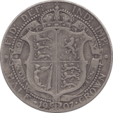 1907 HALFCROWN ( FINE ) - Halfcrown - Cambridgeshire Coins