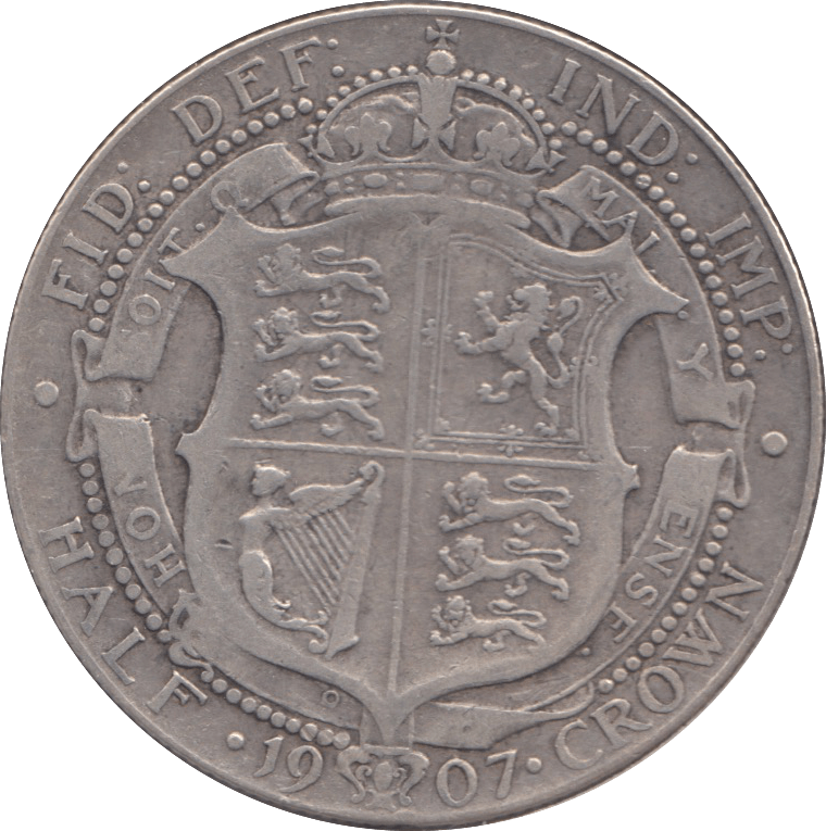 1907 HALFCROWN ( GF ) 4 - Halfcrown - Cambridgeshire Coins