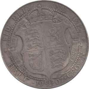 1907 HALFCROWN ( GF ) 6 - Halfcrown - Cambridgeshire Coins