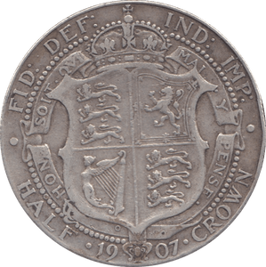 1907 HALFCROWN ( GF ) - Halfcrown - Cambridgeshire Coins