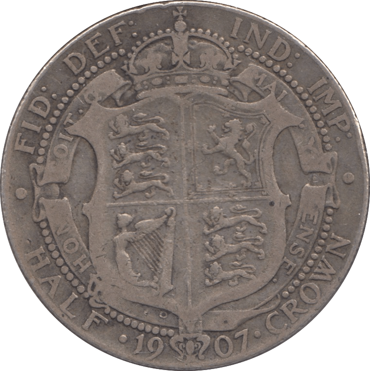 1907 HALFCROWN ( NF ) - Halfcrown - Cambridgeshire Coins