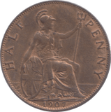 1907 HALFPENNY ( UNC ) - HALFPENNY - Cambridgeshire Coins