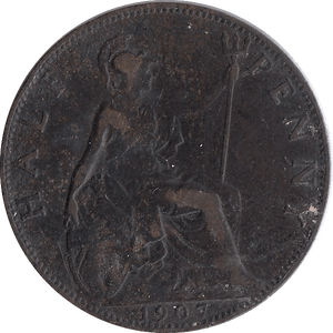 1907 HALFPENNY ( VF ) 5 - HALFPENNY - Cambridgeshire Coins