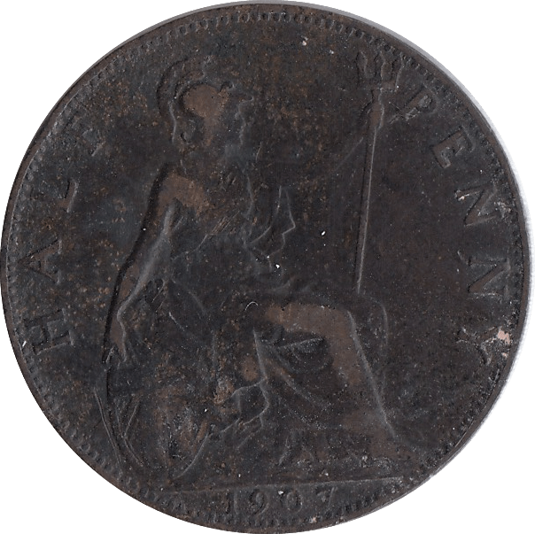 1907 HALFPENNY ( VF ) 5 - HALFPENNY - Cambridgeshire Coins