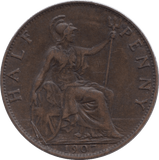 1907 HALFPENNY ( VF ) - HALFPENNY - Cambridgeshire Coins