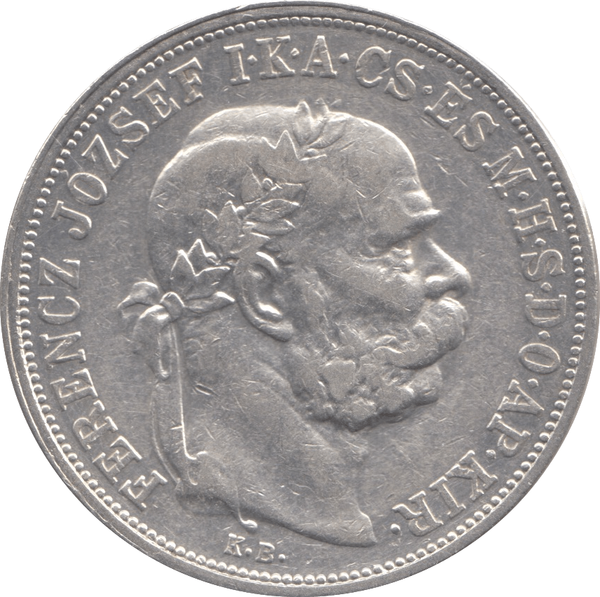 1907 HUNGARY SILVER 5 KORONA - SILVER WORLD COINS - Cambridgeshire Coins