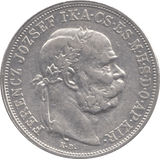 1907 HUNGARY SILVER 5 KORONA - SILVER WORLD COINS - Cambridgeshire Coins