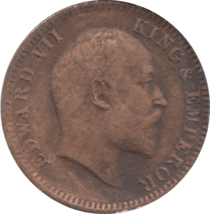 1907 INDIA 1/4 ANNA - WORLD COINS - Cambridgeshire Coins