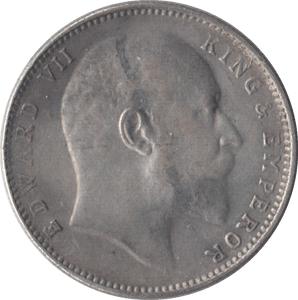 1907 INDIAN SILVER ONE RUPEE - SILVER WORLD COINS - Cambridgeshire Coins