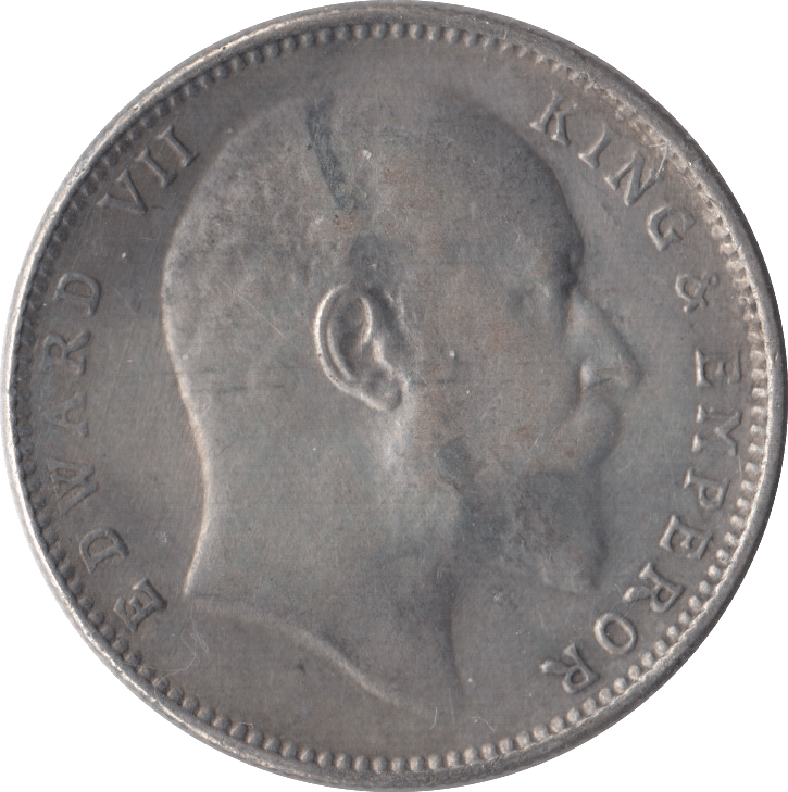 1907 INDIAN SILVER ONE RUPEE - SILVER WORLD COINS - Cambridgeshire Coins