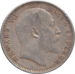 1907 INDIAN SILVER ONE RUPEE - SILVER WORLD COINS - Cambridgeshire Coins