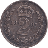 1907 MAUNDY TWOPENCE ( EF ) - MAUNDY TWOPENCE - Cambridgeshire Coins