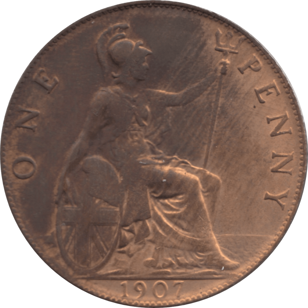 1907 PENNY 2 ( UNC ) 7A - Penny - Cambridgeshire Coins