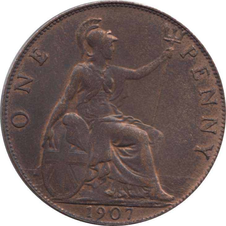 1907 PENNY ( AUNC ) - Penny - Cambridgeshire Coins