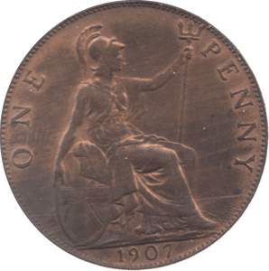1907 PENNY ( EF ) 7 - Penny - Cambridgeshire Coins