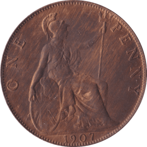 1907 PENNY ( UNC ) - Penny - Cambridgeshire Coins
