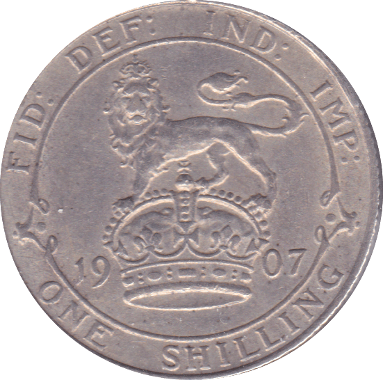 1907 SHILLING ( EF ) A - Shilling - Cambridgeshire Coins