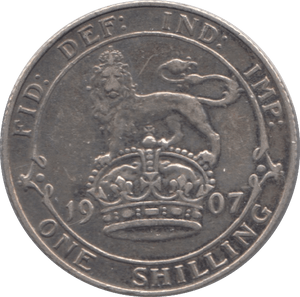 1907 SHILLING ( GVF ) - Shilling - Cambridgeshire Coins