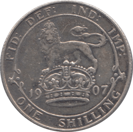 1907 SHILLING ( GVF ) - Shilling - Cambridgeshire Coins