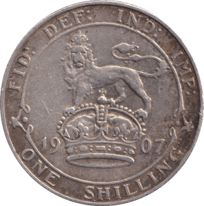 1907 SHILLING ( GVF ) - Shilling - Cambridgeshire Coins